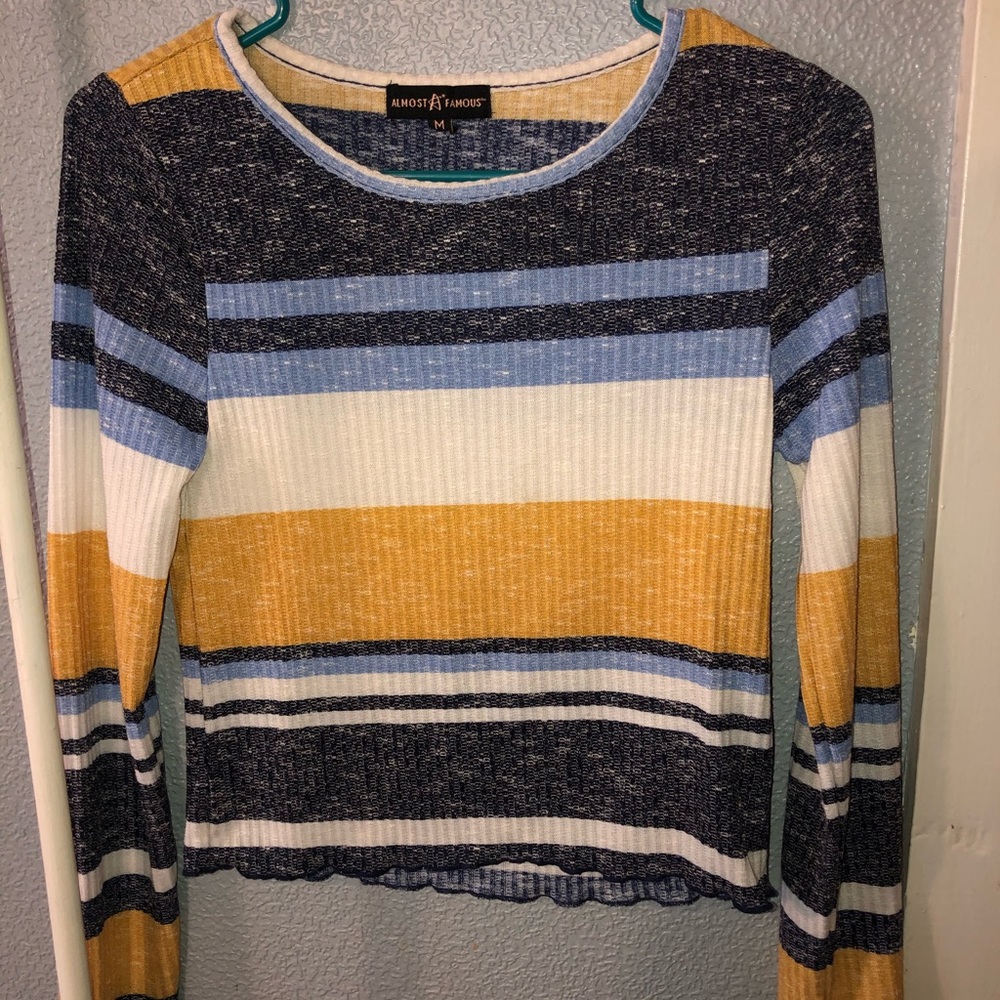 Long sleeve striped top